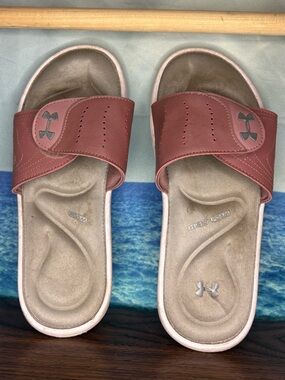 Under Armour Women’s Ignite IX Mauve Slide Sandals
